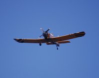 A Dromader flying above Cephallonia